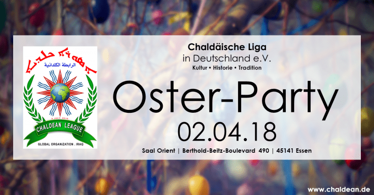 Einladung zur Oster-Party der Chaldäischen Liga